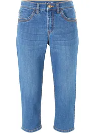 Jeans capri slim, a vita media, bonprix