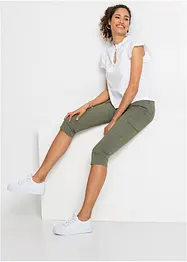 Pantaloni capri stile cargo, bonprix