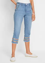 Jeans a pinocchietto con cinta confortevole, bonprix