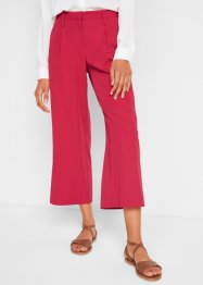 Pantaloni elasticizzati cropped con cinta semielastica loose fit, bpc bonprix collection