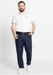 Pantaloni chino in lino con cinta confortevole regular fit straight, bonprix