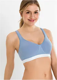 Reggiseno t-shirt senza ferretto con cotone biologico (pacco da 2), bonprix