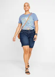 Bermuda in jeans elasticizzato, bonprix