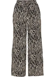 Pantaloni culotte fantasia in viscosa fluente, bonprix