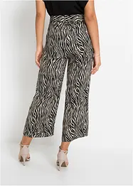 Pantaloni culotte fantasia in viscosa fluente, bonprix