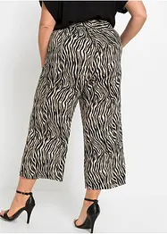 Pantaloni culotte fantasia in viscosa sostenibile, bonprix