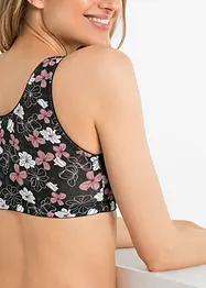 Reggiseno senza ferretto con chiusura anteriore (pacco da 2) con cotone, bonprix