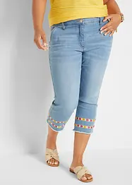 Jeans a pinocchietto con cinta confortevole, bonprix