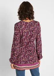 Maglia lunga in fantasia floreale, bonprix