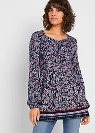 Maglia stile tunica in misto cotone e viscosa, bonprix