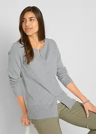 Cardigan in maglia fine con cotone riciclato, bonprix