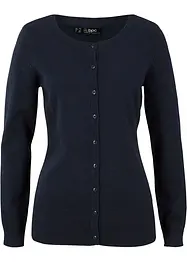 Cardigan in maglia fine con cotone riciclato, bonprix