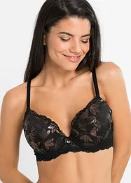 Reggiseno imbottito lucido con ferretto, bonprix