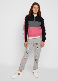 Pantaloni in felpa con stampe, bpc bonprix collection