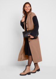 Cappotto lungo bicolore in simil lana, bpc bonprix collection