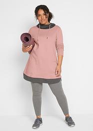 Felpa lunga e leggings (set 2 pezzi), bpc bonprix collection