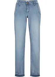 Jeans elasticizzati morbidi modello chino, cropped, bonprix