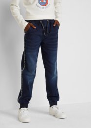 Jeans in felpa con bande sportive, John Baner JEANSWEAR