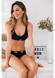 Reggiseno senza ferretto  con cotone biologico (pacco da 2), bonprix