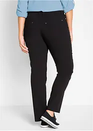 Pantaloni elasticizzati in bengalina con cinta comoda, straight, bonprix
