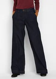 Jeans wide leg con cinta comoda, vita alta, bonprix