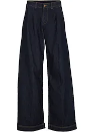 Jeans wide leg con cinta comoda, vita alta, bonprix
