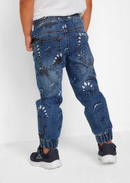 Jeans in felpa fantasia slim fit, John Baner JEANSWEAR