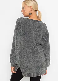 Maglione lungo in ciniglia, bonprix