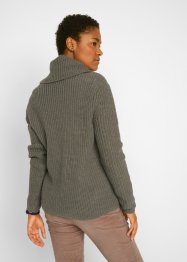 Maglione a maglia grossa con collo ampio, bpc bonprix collection