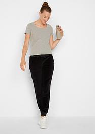 Pantaloni da jogging cropped in ciniglia livello 1, bpc bonprix collection