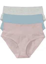 Panty prémaman (pacco da 3) con cotone biologico, bonprix