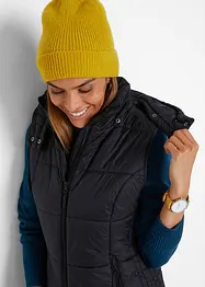 Gilet trapuntato con cappuccio rimovibile, bonprix