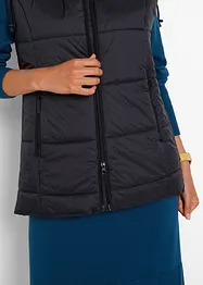 Gilet trapuntato con cappuccio rimovibile, bonprix