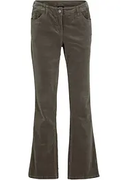 Pantaloni di velluto elasticizzati, bootcut, bonprix