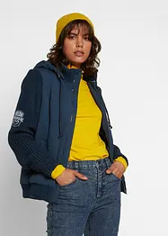 Giacca con maniche in maglia e cappuccio, bonprix