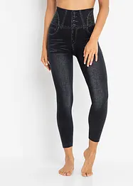 Leggings effetto jeans senza cuciture con effetto modellante forte, bonprix