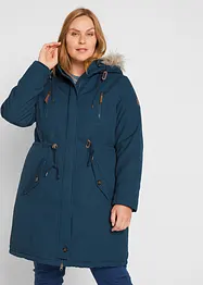 Parka invernale con cappuccio in ecopelliccia, bonprix