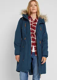 Parka invernale con cappuccio in ecopelliccia, bonprix