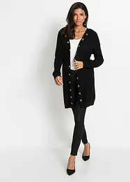 Cardigan lungo con cappuccio, bonprix