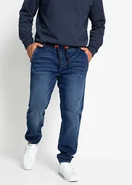 Jeans in felpa con elastico in vita regular fit, straight, bonprix