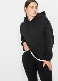 Felpa oversize con cappuccio in cotone biologico, RAINBOW