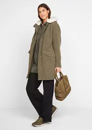 Pantaloni a palazzo  in misto viscosa con elastico in vita, bonprix