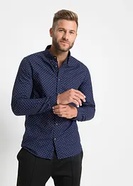 Camicia a maniche lunghe slim fit in puro cotone, bonprix