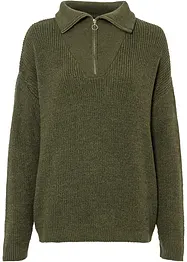 Maglione con zip, bonprix