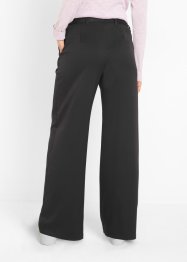 Pantaloni larghi con cinta comoda e pinces, bpc bonprix collection
