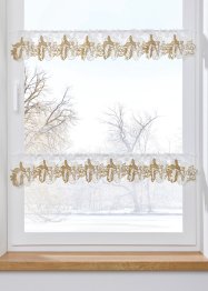 Tenda a vetro semitrasparente con motivi natalizi, bpc living bonprix collection