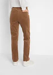 Pantaloni di velluto elasticizzati, straight, bonprix