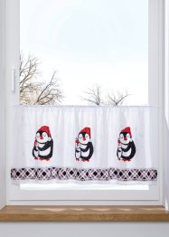 Tenda a vetro filtrante con ricamo natalizio, bpc living bonprix collection