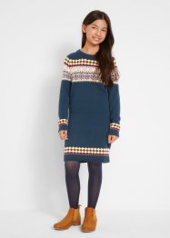 Abito in maglia con motivi norvegesi, bpc bonprix collection