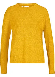 Maglione melange con scollo rotondo, bonprix